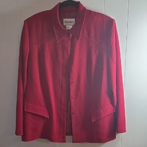 Elegant Red Blazer by Evan-Picone